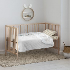 Set di copripiumino Kids&Cotton Huali Big Azzurro 100 x 120 cm