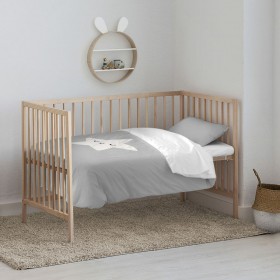 Set di copripiumino Kids&Cotton Nadir Grigio 100 x 120 cm