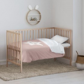 Set di copripiumino Kids&Cotton Nadir Rosa 100 x 120 cm