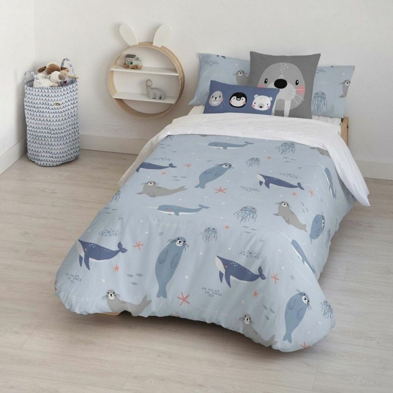 Copripiumino Kids&Cotton Tabor Small Azzurro 155 x 220 cm
