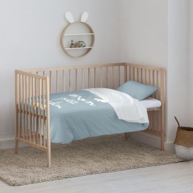 Set di copripiumino Kids&Cotton Xalo Big Azzurro 115 x 145 cm
