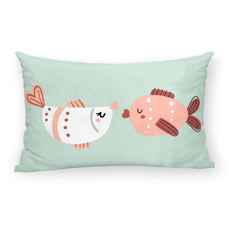 Fodera per cuscino Kids&Cotton Mosi C Menta 30 x 50 cm