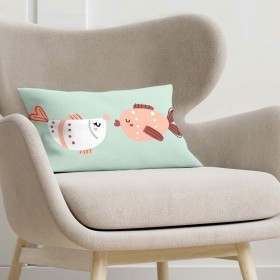 Fodera per cuscino Kids&Cotton Mosi C Menta 30 x 50 cm