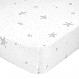 Lenzuolo con angoli HappyFriday BASIC KIDS Grigio 90 x 200 x 32 cm