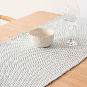 Runner da Tavolo Belum Waffle Menta Bianco Caldo 45 x 140 cm