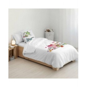 Copripiumino Decolores Al Cole Multicolore 175 Fili 180 x 220 cm
