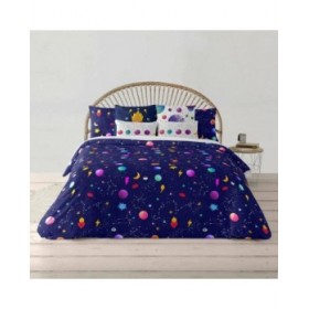 Copripiumino Decolores Cosmos Multicolore 175 Fili 240 x 220 cm