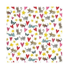 Copripiumino Decolores Gatets Multicolore 175 Fili 200 x 200 cm