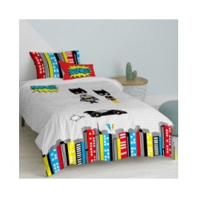 Set di copripiumino HappyFriday Mr Fox Bat Multicolore Singolo 2 Pezzi