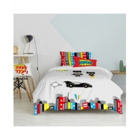Set di copripiumino HappyFriday Mr Fox Bat Multicolore Singolo 2 Pezzi