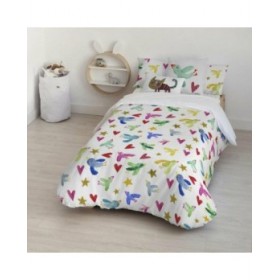 Copripiumino Decolores Ocells Multicolore 175 Fili 240 x 220 cm