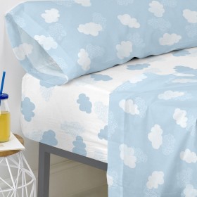Lenzuolo con angoli HappyFriday BASIC KIDS Azzurro Singolo