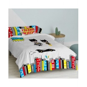Set di copripiumino HappyFriday Mr Fox Bat Multicolore Singolo 2 Pezzi