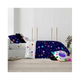 Copripiumino Decolores Cosmos Multicolore 175 Fili 260 x 240 cm Collo di bottiglia