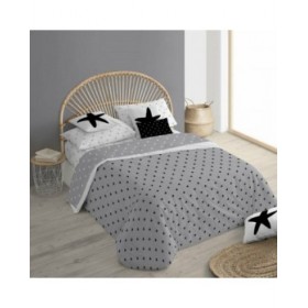 Copripiumino Decolores Galilea Grigio 175 Fili 260 x 240 cm Collo di bottiglia