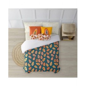 Copripiumino Decolores Mumbai Multicolore 175 Fili 200 x 200 cm Collo di bottiglia