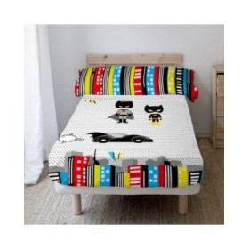 Set di Lenzuola HappyFriday Mr Fox Bat Multicolore Singolo 2 Pezzi
