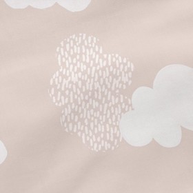 Federa HappyFriday Basic Kids Clouds Rosa 80 x 80 cm