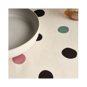 Tovaglia antimacchia Belum CUZCO Bianco Multicolore 180 x 200 cm Pois XL