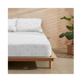 Lenzuolo con angoli aderenti Peppa Pig Bianco Grigio 105 x 200 cm 100 % cotone