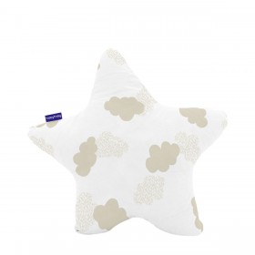 Cuscino HappyFriday Basic Beige Stella Nuvole 50 x 50 cm