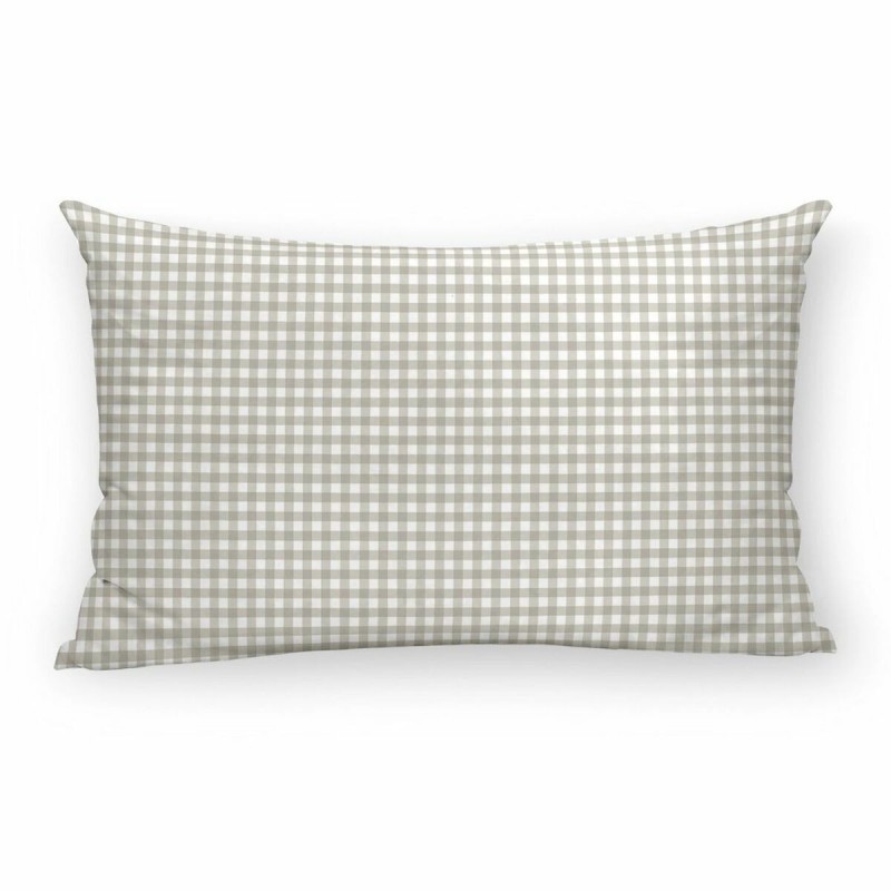 Fodera per cuscino Kids&Cotton Vichy C Beige 30 x 50 cm 100 % cotone