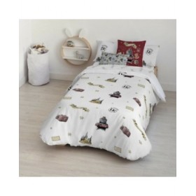 Copripiumino Harry Potter Platform 9 3/4 Multicolore 175 Fili 200 x 200 cm Piazza e mezza