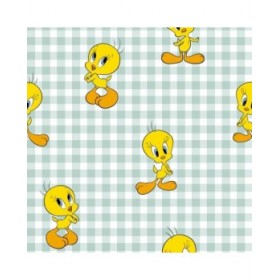 Copripiumino Piolín Tweety Vichy Multicolore 175 Fili 200 x 200 cm