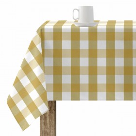 Tovaglia in resina antimacchia Belum Cuadros Senape 200 x 150 cm