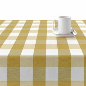 Tovaglia in resina antimacchia Belum Cuadros Senape 150 x 150 cm Quadri