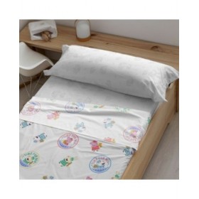 Set di Lenzuola Peppa Pig Time Bed Multicolore