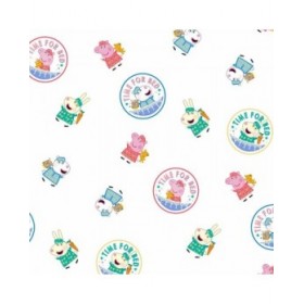 Set di Lenzuola Peppa Pig Time Bed Multicolore