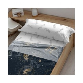 Set di Lenzuola Harry Potter HPotter Gold Multicolore Letto 90 cm