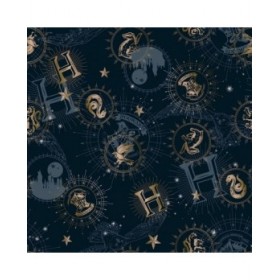 Set di Lenzuola Harry Potter HPotter Gold Multicolore Letto 90 cm