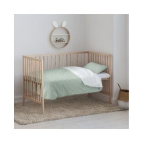 Copripiumino Kids&Cotton Vichy Menta 100 x 120 cm