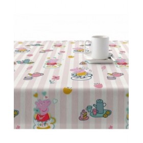 Tovaglia in resina antimacchia Peppa Pig Flowers 1 Multicolore 300 x 150 cm