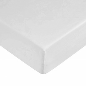 Lenzuolo con angoli aderenti Decolores Liso Bianco Singolo Liscio