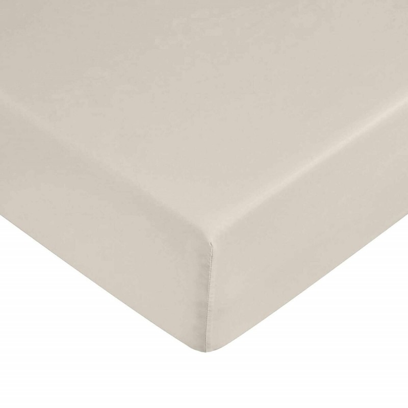 Lenzuolo con angoli aderenti Decolores Liso Beige Singolo Liscio