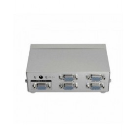 Commutatore VGA con 4 Porte Aisens A116-0085 Grigio Argentato