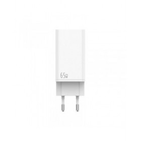 Caricabatterie da Parete LEOTEC LECSPH65W3W 65 W Bianco