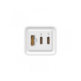 Caricabatterie da Parete LEOTEC LECSPH65W3W 65 W Bianco