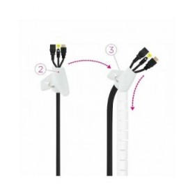 Raccogli Cavi NANOCABLE 10.36.0003-W Bianco Ø 25 mm 3 m