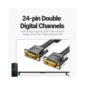 Cavo Prolunga DVI-D Vention EAABG Nero 1,5 m