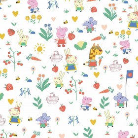 Tovaglia in resina antimacchia Belum Vegetables 02 Multicolore 150 x 150 cm
