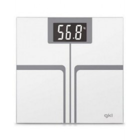 Bilancia Digitale da Bagno GKL FITMAX WHITE 200 kg Bianco Poliestere