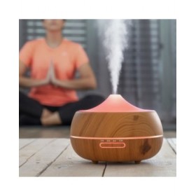 Umidificatore Diffusore di Aromi con LED Multicolore Wooden-Effect InnovaGoods