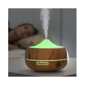 Umidificatore Diffusore di Aromi con LED Multicolore Wooden-Effect InnovaGoods