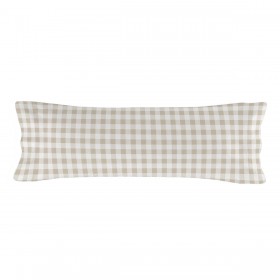Set di Lenzuola HappyFriday Basic Kids Vichy Beige Singolo 2 Pezzi