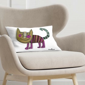 Fodera per cuscino Decolores Gatet Rosa Rosa 30 x 50 cm