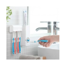 Dispenser di Dentifricio con Portaspazzolino Diseeth InnovaGoods